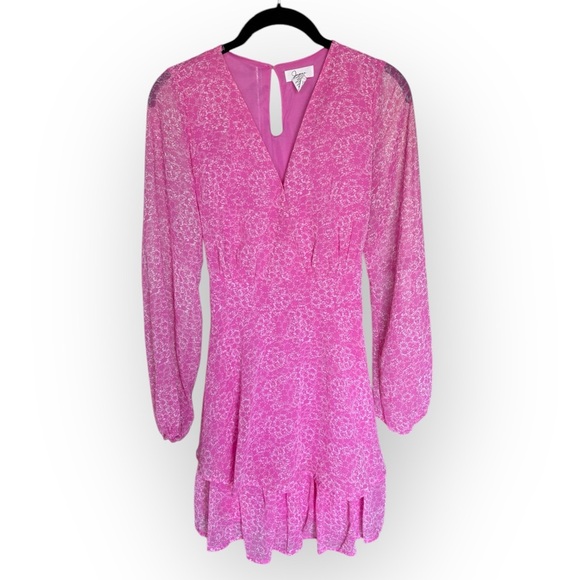 Japna Dresses & Skirts - Japna Pink Floral Longsleeve Dress Medium